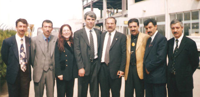 Güneydoğu CHP il başkanları ile Diyarbakır Havalimanında...